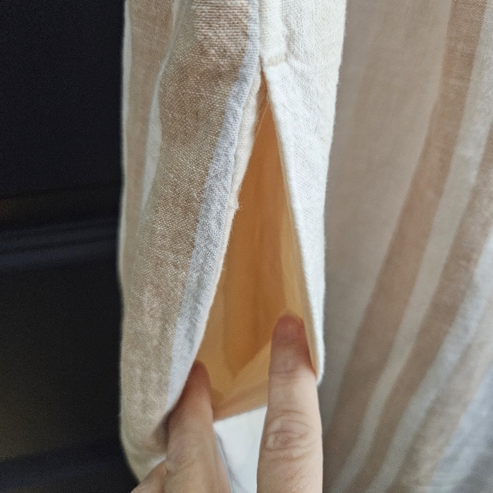 Anthropologie Tan and Cream Striped Jumpsuit - Picture 6 of 16